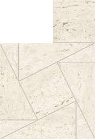 Керамогранит MARVEL TRAVERTINE White Mosaico Tessellation AF9G 22x26