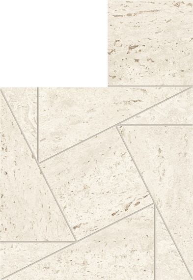 Керамогранит MARVEL TRAVERTINE White Mosaico Tessellation AF9G 22x26
