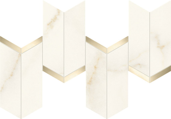 MARVEL X Calacatta Apuano Mosaico Chevron Lappato 46,3x19,2 AF8W