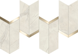 MARVEL X Calacatta Perla Mosaico Chevron Lappato AF8Y 46,3x19,2