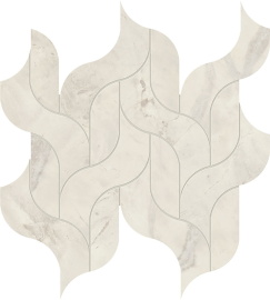 MARVEL X Calacatta Perla Mosaico Waterfall Lappato AF8T 30,5x27,7