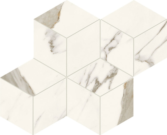 MARVEL X Calacatta Sublime Mosaico Esagono Silk AF8M 30x35