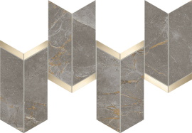 MARVEL X Fior di Bosco Mosaico Chevron Lappato AF9A 46,3x19,2