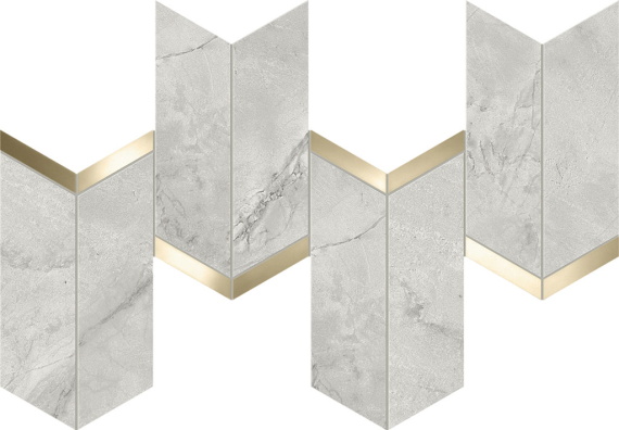 MARVEL X Grey Cloud Mosaico Chevron Lappato AF8Z 46,3x19,2