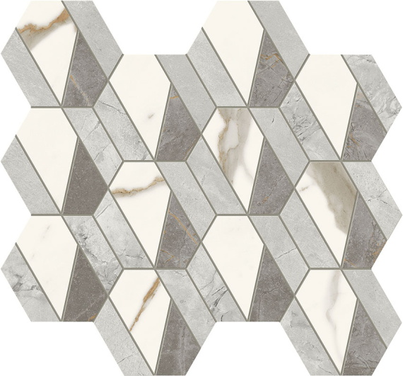 MARVEL X Mosaico Hive Hex Lappato AF8Q 37,2x32,2