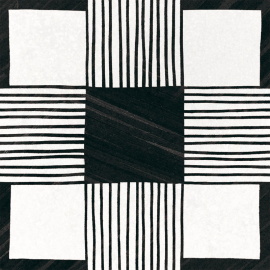 Плитка Equipe CAPRICE DECO Cloth B&W 22124 20x20