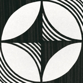 Плитка Equipe CAPRICE DECO Compass B&W 22123 20x20