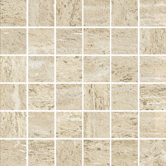 Мозаика ITALGRANITI I CEMENTI Mosaico Beige Vein Cut 9mm TR033MA 30x30