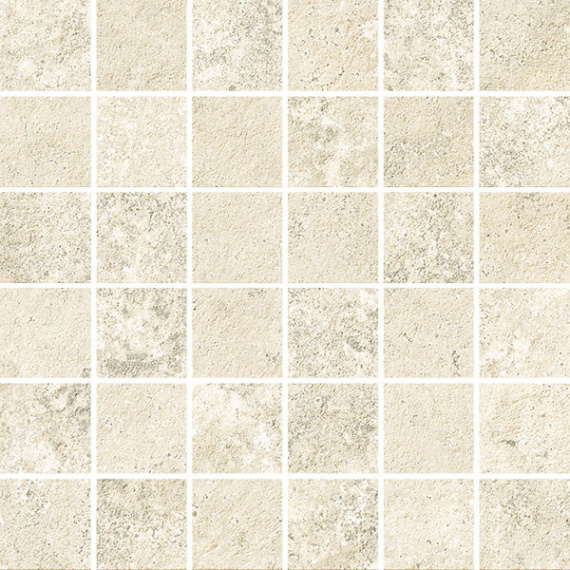 Мозаика ITALGRANITI I CEMENTI Mosaico Bianco Cross Cut 9mm TR023MA 30x30