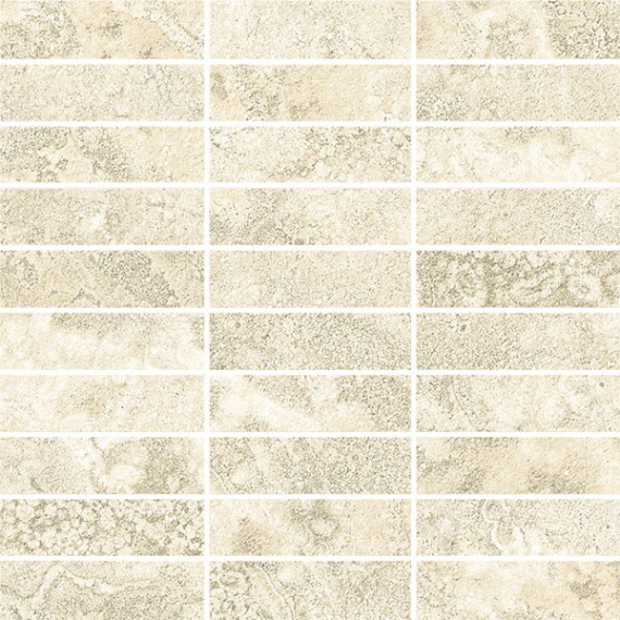 Мозаика ITALGRANITI I CEMENTI Muretto Bianco Cross Cut 9mm TR02MB9 30x30