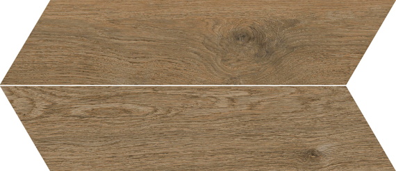 Плитка OSSIMORI Chevron Marrone Extra Matt (18 шт/уп = 9лев+9прав) 11x54