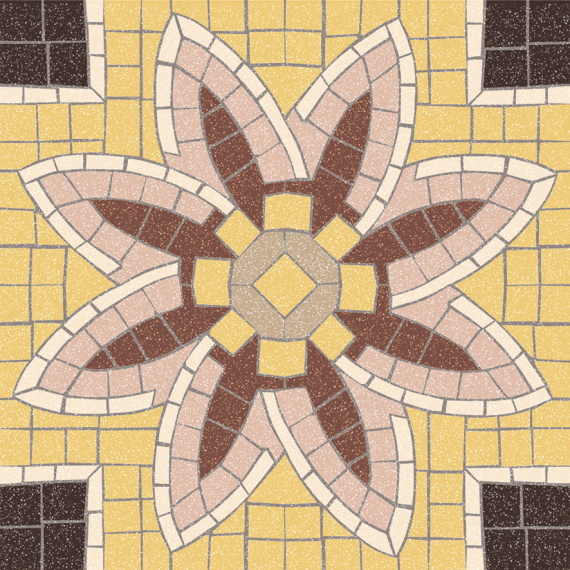 Плитка BEL HISTOIRE Octavie Cabochon 7,5x7,5