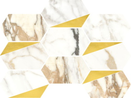 Плитка Luce Oro Decoro Esagona Rame Satin 26x35