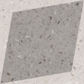Плитка WOW Natural Drops Rhombus Decor Grey 18,5x18,5