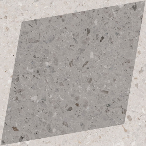 Плитка WOW Natural Drops Rhombus Decor Grey 18,5x18,5