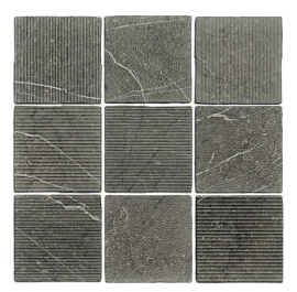 Плитка WOW GEA Carved Charcoal 12,1x12,1