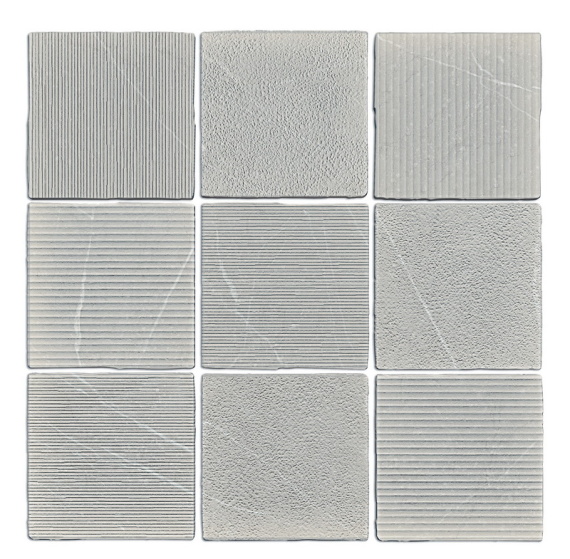 Плитка WOW GEA Carved Grey 12,1x12,1