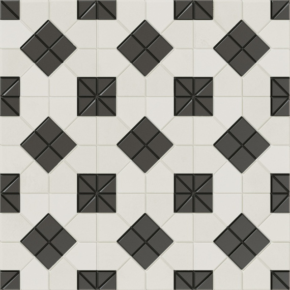 Плитка WOW TESSERAE Suit B&W 28x28