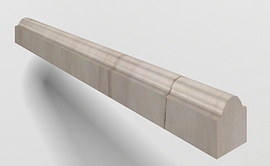 06 Molding Diana White 120x2.5