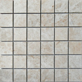 Mosaico Emperador Beige Polished 5x5 30x30