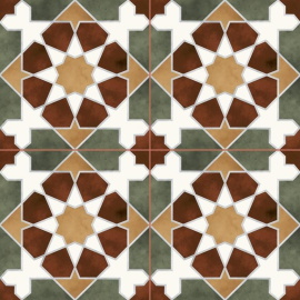 Керамическая плитка Rabat green 45,2x45,2 см