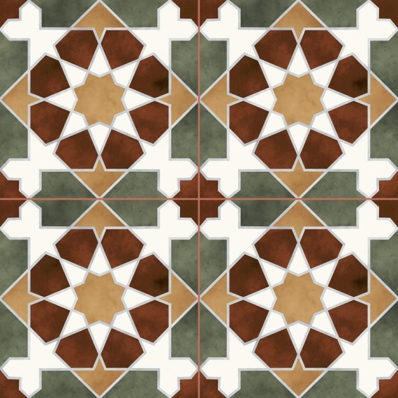 Керамическая плитка Rabat green 45,2x45,2 см