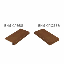 Ступени Italon 620070000681 Surface Corten Scalino Angolare Destro 33x60