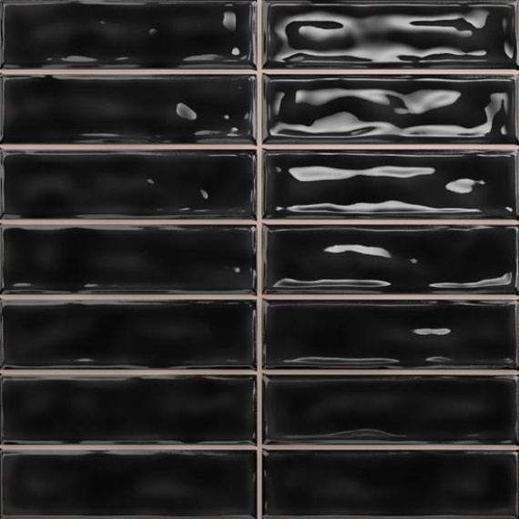 Керамическая плитка Sticks black (negro) 20x20 см