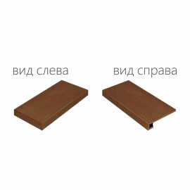 Ступени Italon 620070000689 Surface Corten Scalino Angolare Sinistro 33x120