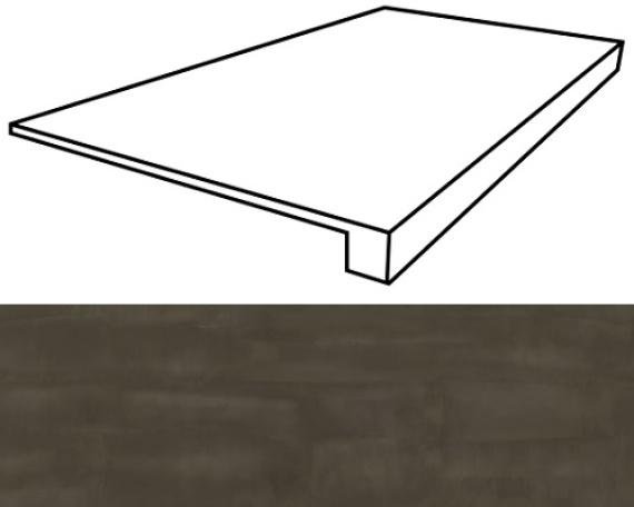 Ступени Italon 620070000889 Surface Ambra Scal Front Lux 33x120