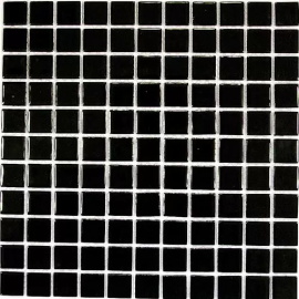 Плитка декоративная стеклянная Black glass 4*25*25 300*300