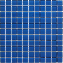 Плитка декоративная стеклянная Deep blue 4*25*25 300*300