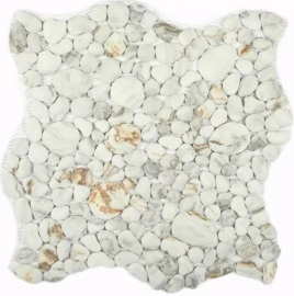 Плитка декоративная стеклянная Point Beige 305*305 произ форма