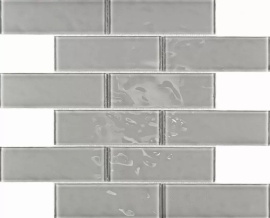 Плитка декоративная стеклянная Rumba Grey 4*48*148 300*300