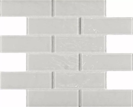 Плитка декоративная стеклянная Rumba White 4*48*148 300*300
