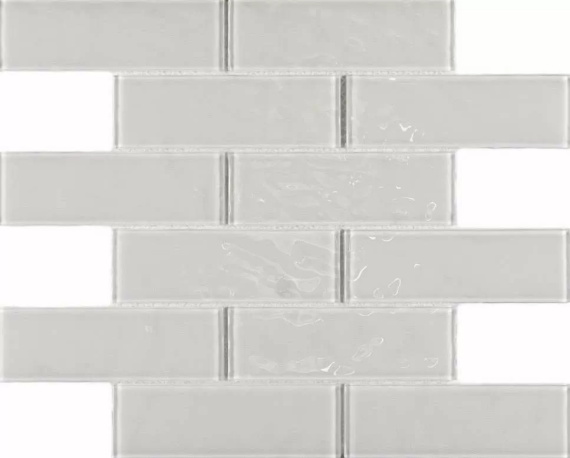 Плитка декоративная стеклянная Rumba White 4*48*148 300*300