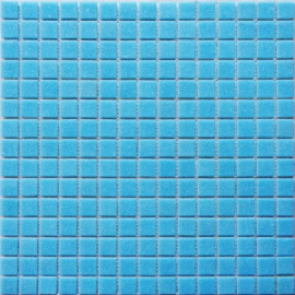 Плитка декоративная стеклянная Simple blue 20*20 327*327 (на бумаге)