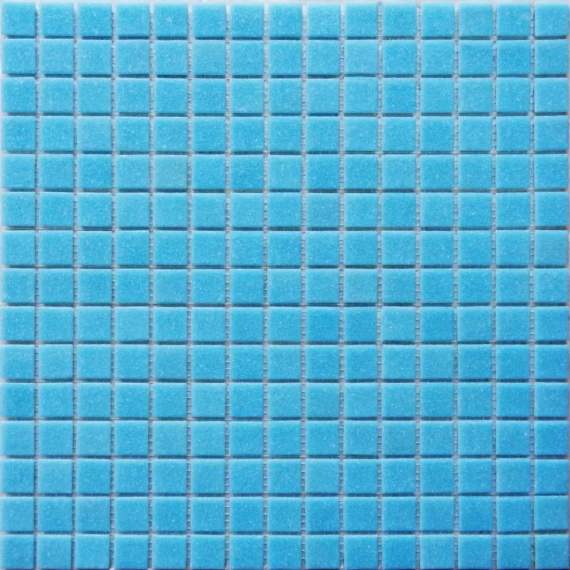 Плитка декоративная стеклянная Simple blue 20*20 327*327 (на бумаге)