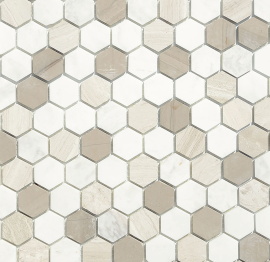 Pietra Mix 3 MAT hex 18x30x6