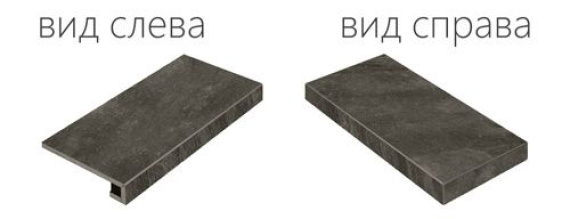 Ступени Italon 620070000741 Climb Graphite Scalino Angolare Destro 33x60