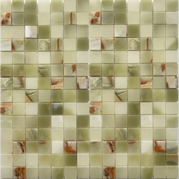 Мозаика 20х20 Green Onyx (JMST21205) 305X305X7, натур. мрамор С0004727