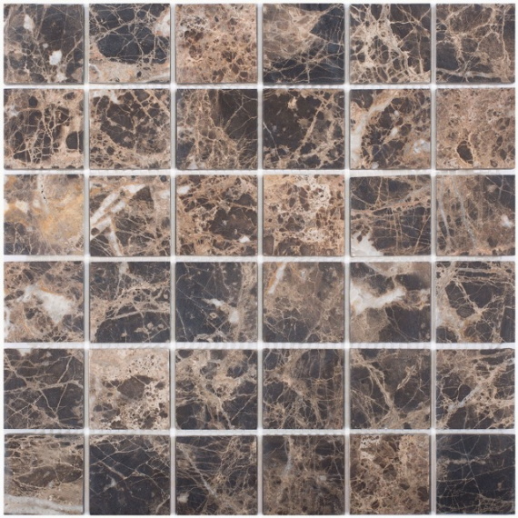 Мозаика 48X48 Dark Emperador Matt (JMST071) 305X305X8, натур. мрамор С0003826
