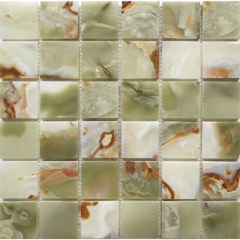 Мозаика 48х48 Green Onyx (JMST21206) 305X305X7, натур. мрамор С0004728