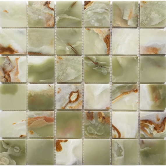 Мозаика 48х48 Green Onyx (JMST21206) 305X305X7, натур. мрамор С0004728
