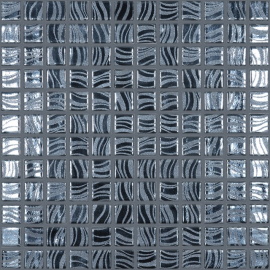Мозаика Glitter Black №7803 (на сетке) 25x25 С0006243