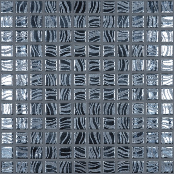 Мозаика Glitter Black №7803 (на сетке) 25x25 С0006243