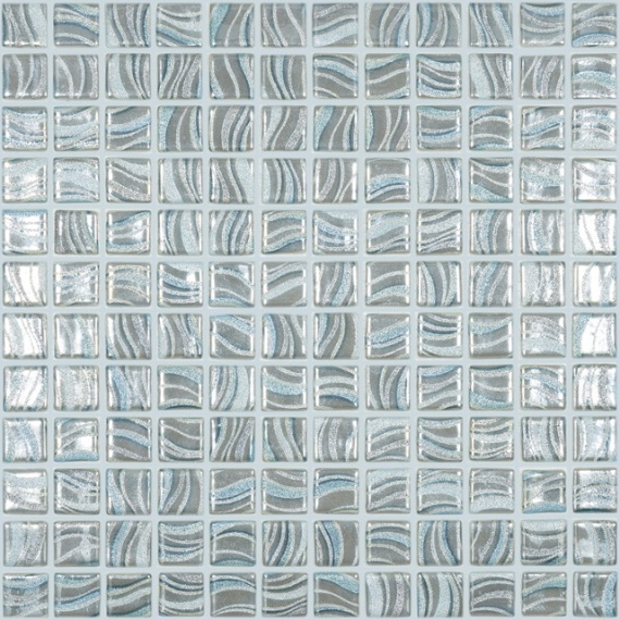 Мозаика Glitter Grey №7804 (на сетке) 25x25 С0006240