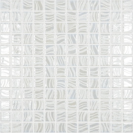 Мозаика Glitter White №7802 (на сетке) 25x25 С0006244