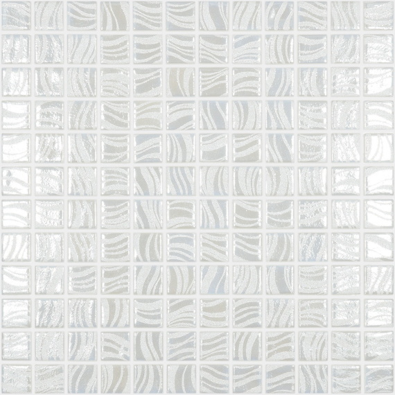 Мозаика Glitter White №7802 (на сетке) 25x25 С0006244