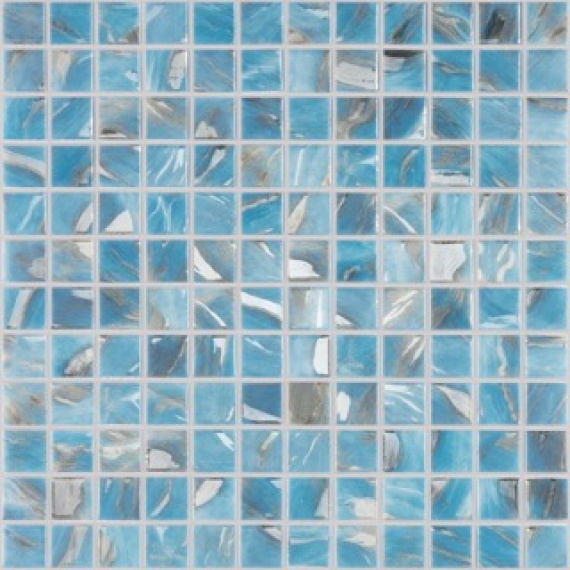 Мозаика Oasis Blue №7102 (на сетке) 25x25 С0006238